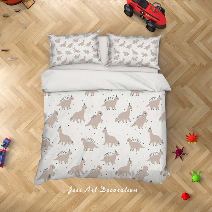 Jess Art Decoration - Wholesale Bedding Set - 3D Cartoon Dinosaur Quilt Cover Set Bedding Set Duvet Cover Pillowcases SF292