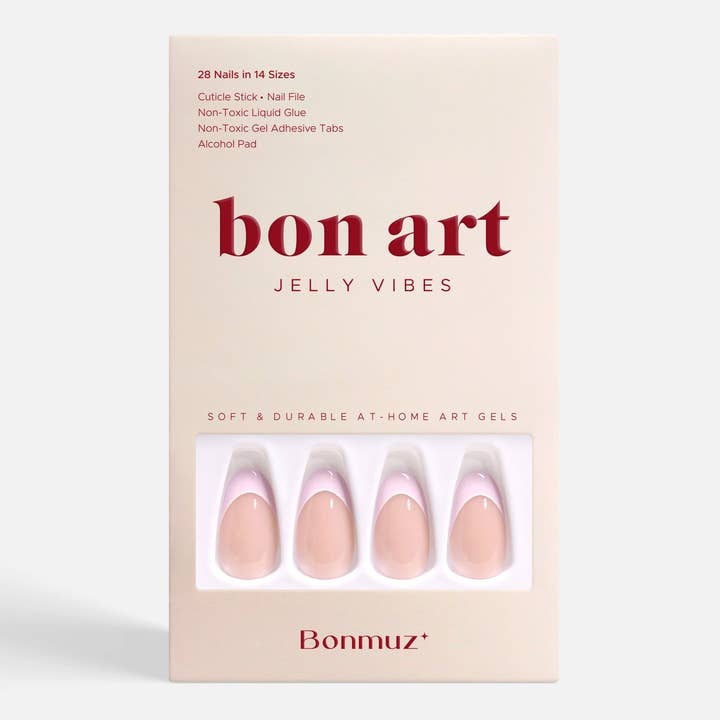 VIAI Beauty - Wholesale Press-On/Fake Nails - BONMUZ Lavender Petal Grace | Soft & Durable Press-On Nails0