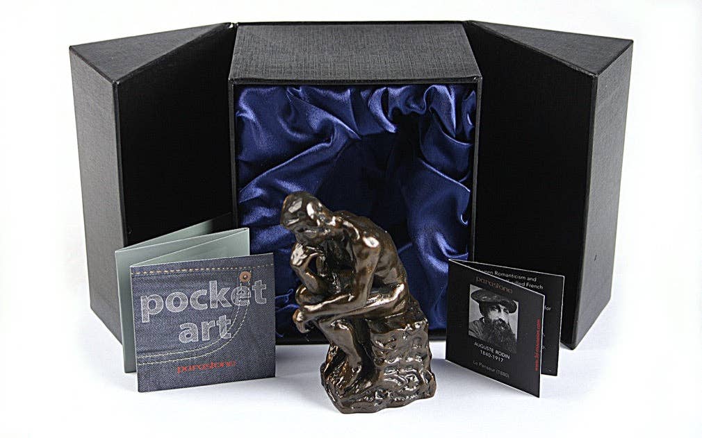 Museum Wholesale Inc - Wholesale Sculpture - Pocket Art Rodin The Thinker Collectible Miniature Museum Figurine0
