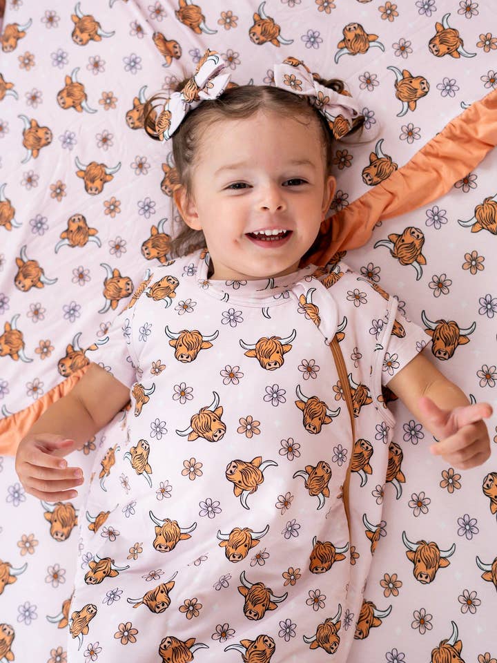 Dream Big Little Co. – wholesale Sleeping bag – Baby – EXCLUSIVE HIGHLAND CUTIE DREAM SLEEP SACK