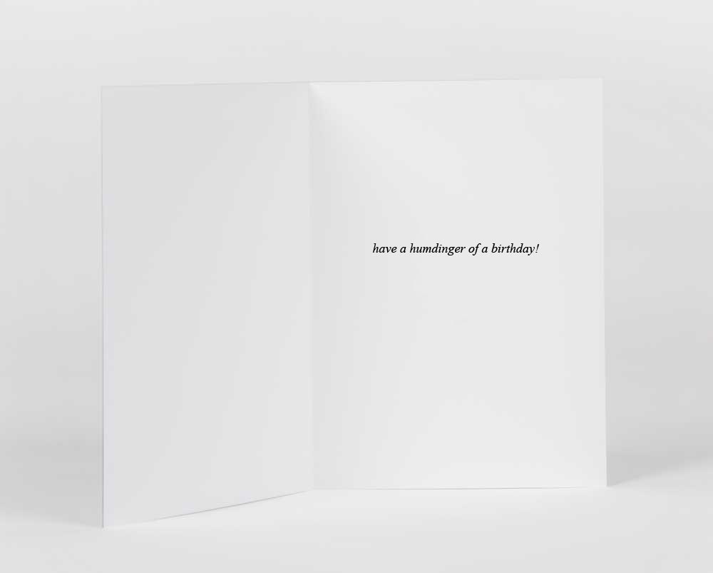 Potluck Press - Wholesale Birthday Card - Humdinger Birthday Greeting Card1