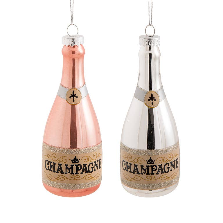 Abbott - Wholesale Ornament - Champagne Bottle Ornament-5"H2