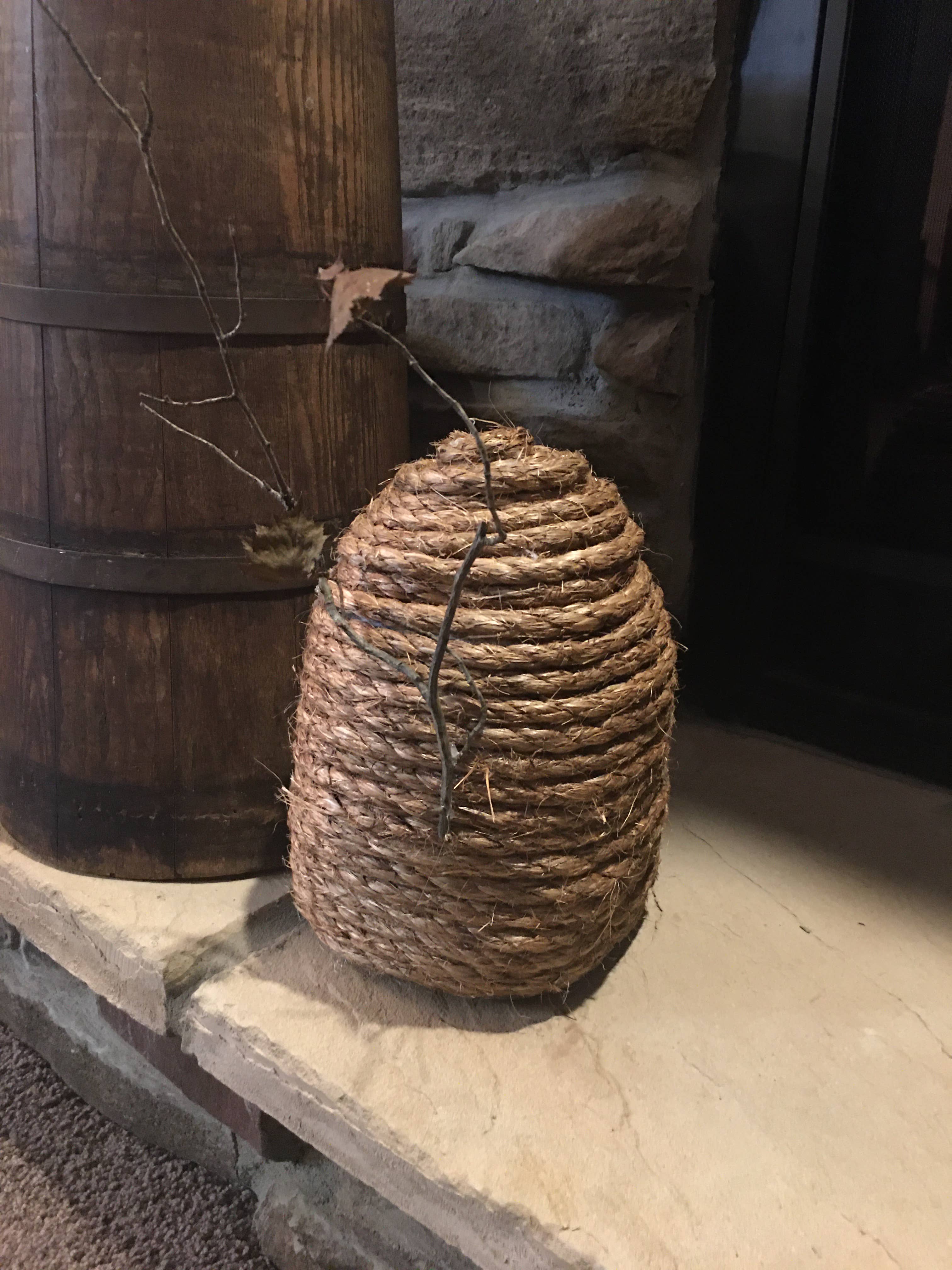 The Cranberry Cornstalk Co. - Wholesale Decorative Tabletop Object - Large Pricket Bee Skep Primitive decor4