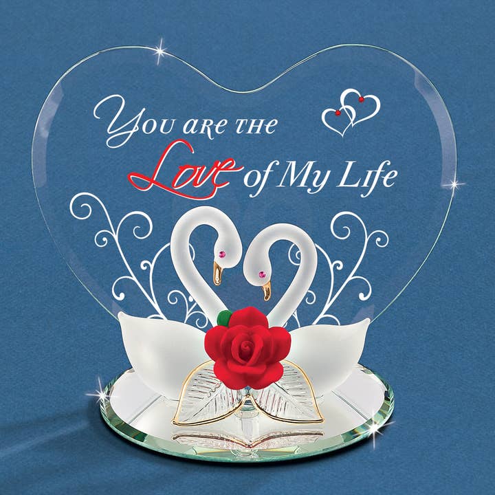 EM7 395-R: Love of My Life Swans for wholesale by Glass Baron