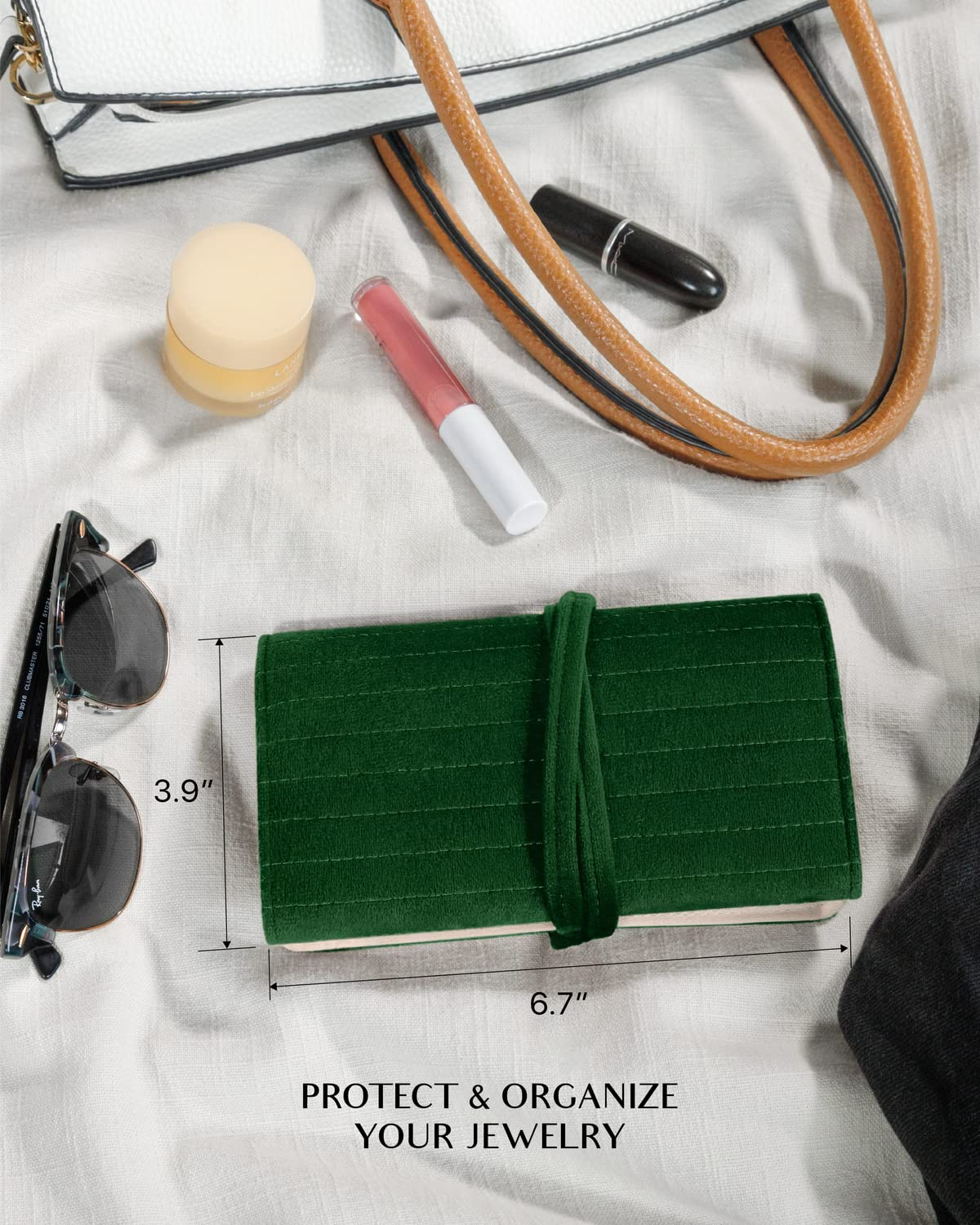 Benevolence LA - Wholesale Jewelry Box/Organizer - Velvet Jewelry Roll Organizer11