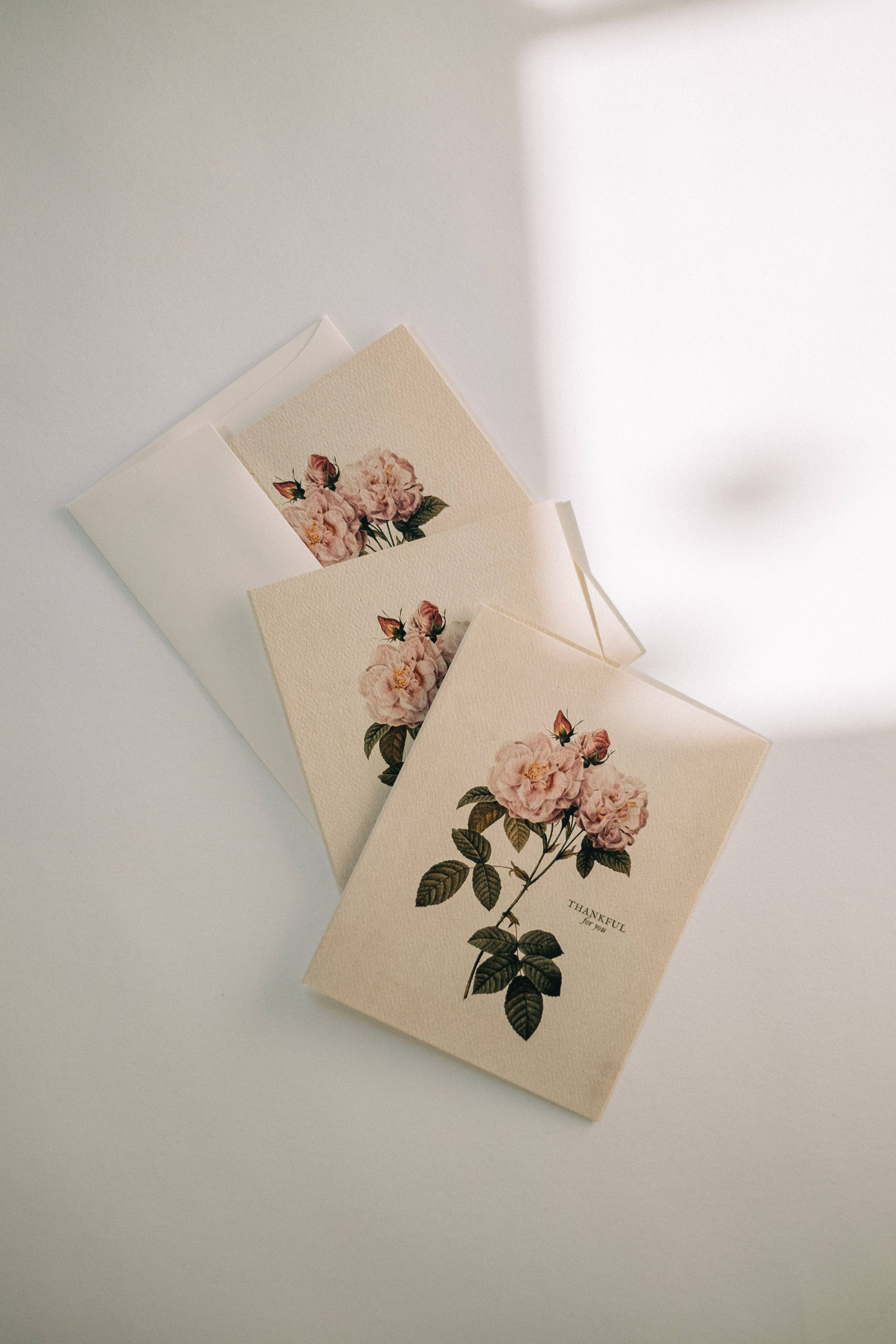 These Stones - Wholesale Stationery/Notecard Set - Thankful For You Floral Note Card Set1