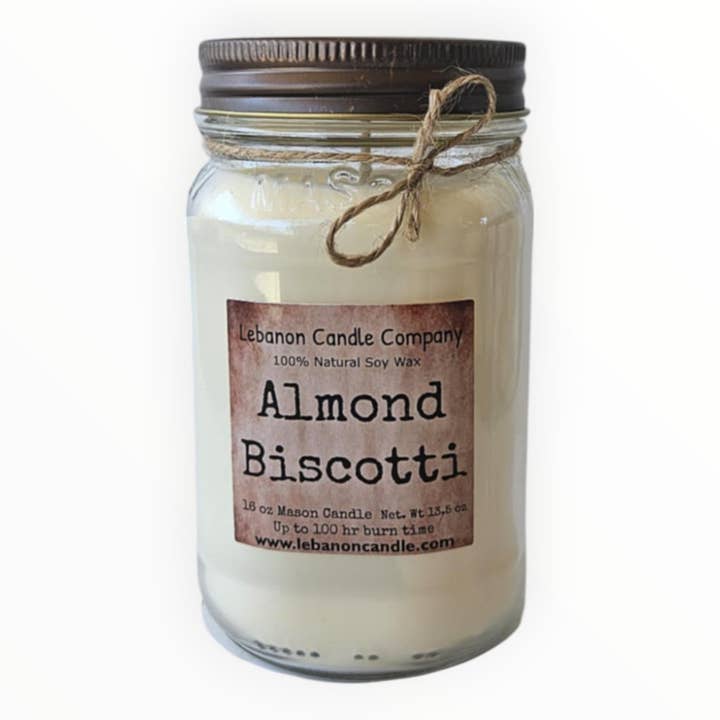 Almond Biscotti Candle for wholesale by Lebanon Candle Company