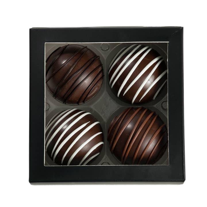 Chocolate Works - Wholesale Hot Cocoa Mix/Kit - 4pc Everyday Hot Chocolate Bomb Set