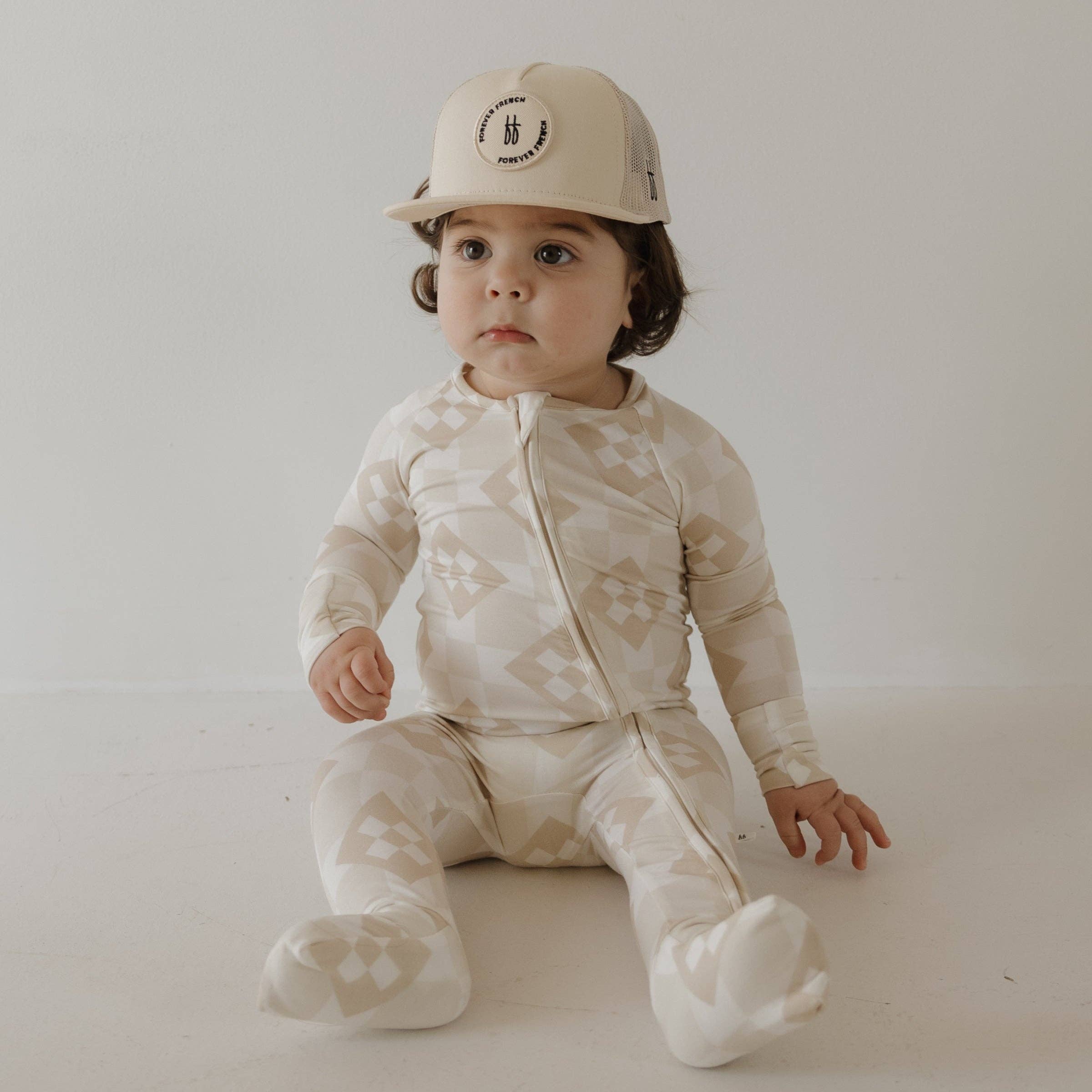 Forever French Baby - Wholesale Sleepsuit - Baby - Bamboo Zip Pajamas | Cottage Quilt3