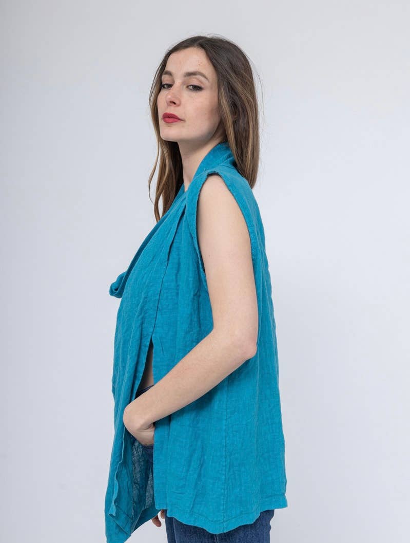 LINEN & COTTON HOUSE – Großhandel Oberbekleidungsweste – Damen – WESTE AUS LEINEN 5172 BESTSELLER FRÜHLINGS- UND SOMMERKLEIDUNG 24