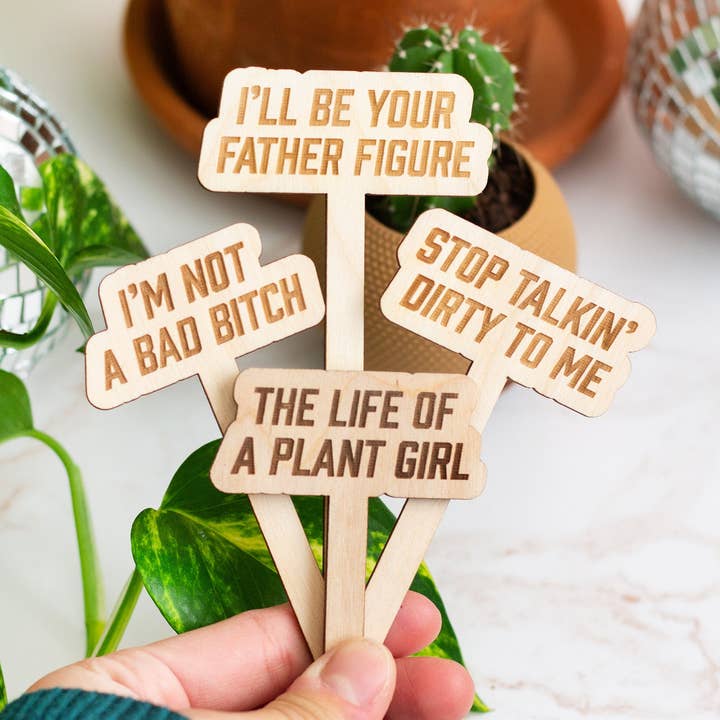The Life of a Plant Girl Plant Markers for wholesale by The Print Pantry