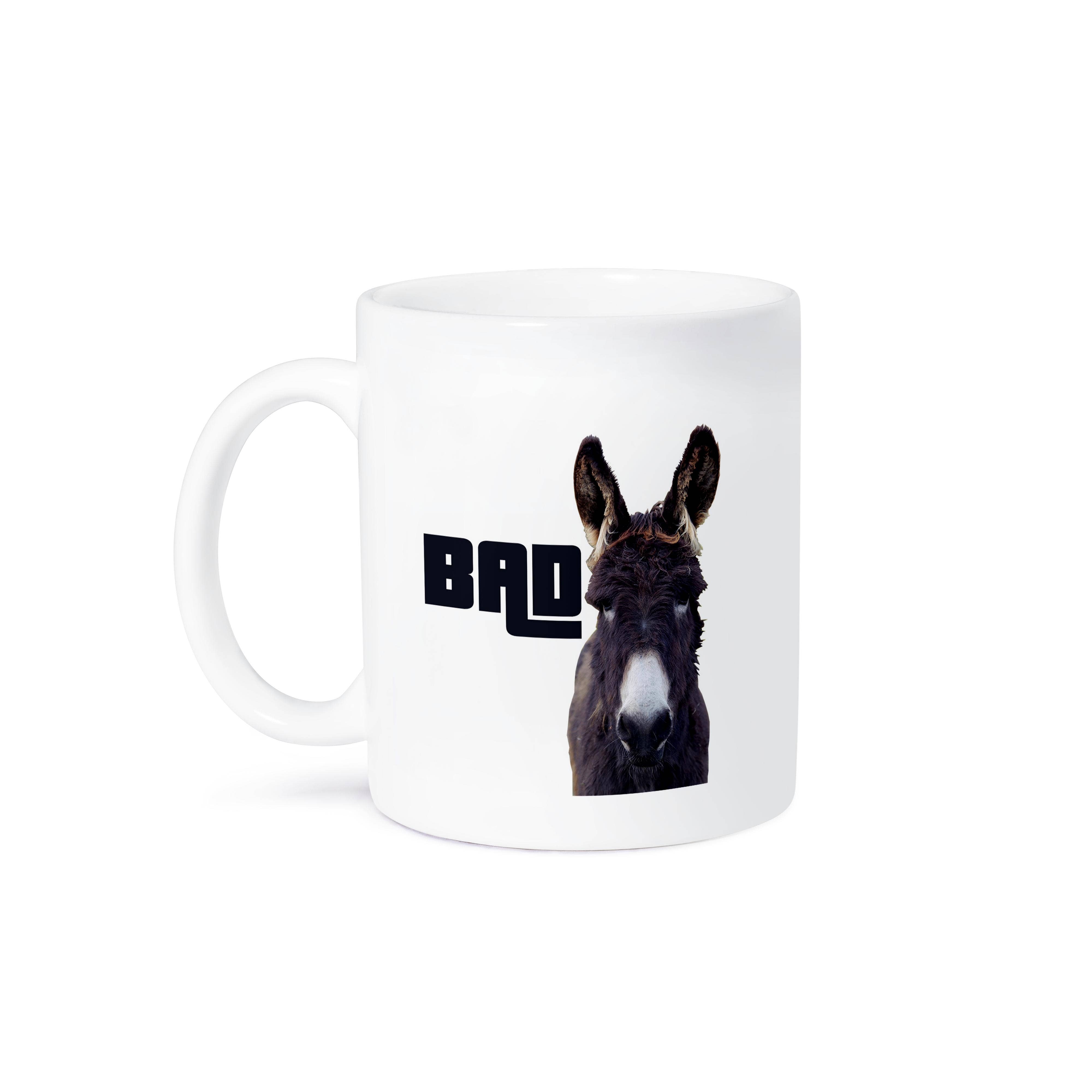 3dRose - Wholesale Coffee Mug - 3dRose, Photograph of a donkey on white background - BADASS., Mug8