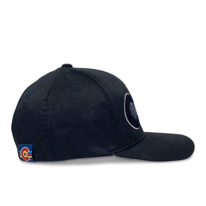 YoColorado - Wholesale Baseball Cap - Unisex - Hat - Colorado C Flexfit - Black