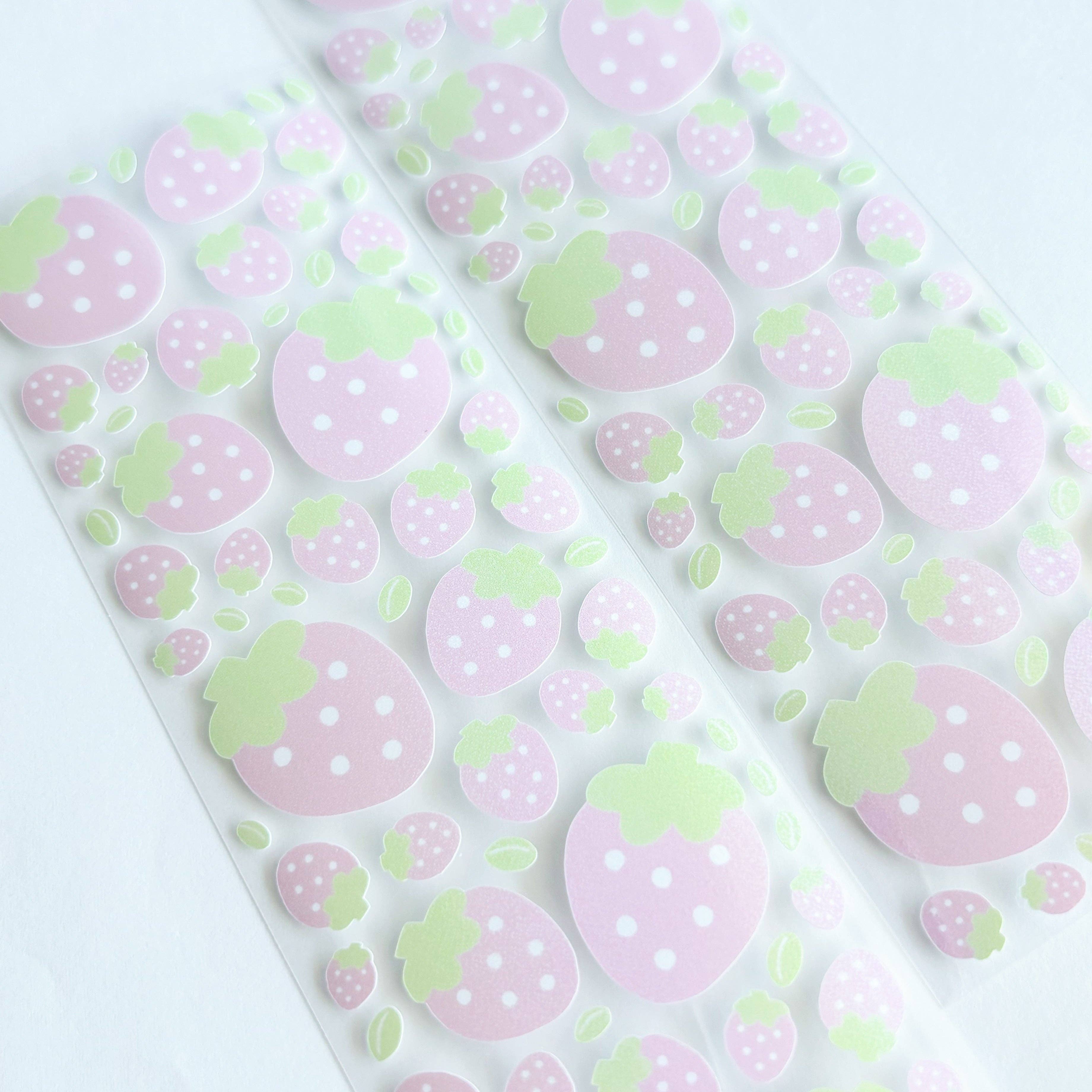 Borah Studio - Wholesale Sticker - [borahstudio] Strawberries Deco Sticker Sheet0