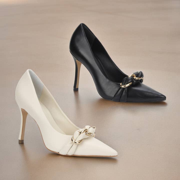 Embellished Leather Pump 607023 for wholesale by Carrano