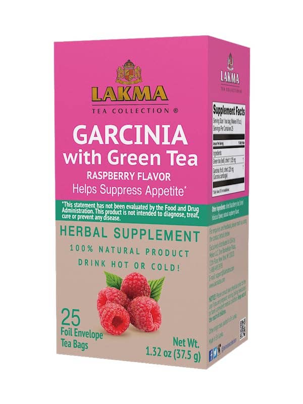 25 CT GARCINIA GROENE THEE MET FRAMBOZENSMAAK voor wholesale door Mekor LLC