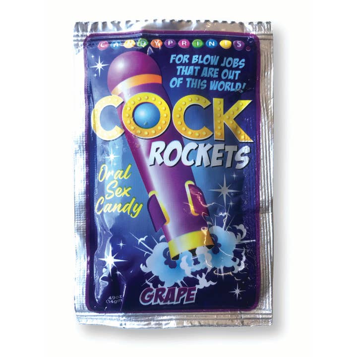 Little Genie Productions - Wholesale Sex Toy - Cock Rockets Oral Sex Candy, Grape (48)