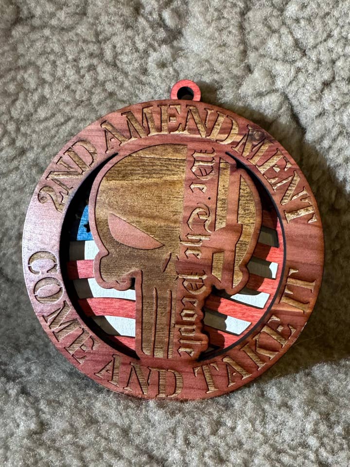 2nd Amendment - Come and Take it, Ornament, Hanging Decor for wholesale by Crayon Eater Designs