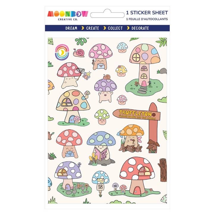 Foglio di Adesivi Lucidi Truffleton per la vendita all'ingrosso da parte di Moonbow Creative Co.