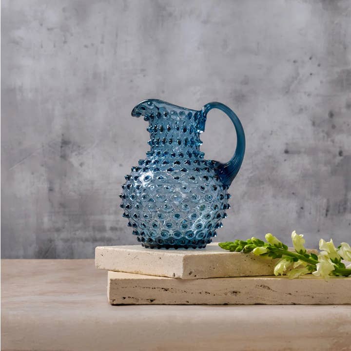 Maure Luxury Gifts - Wholesale Jug - Hobnail Creamer | Midnight Blue | 1L | Bohemia Crystal1