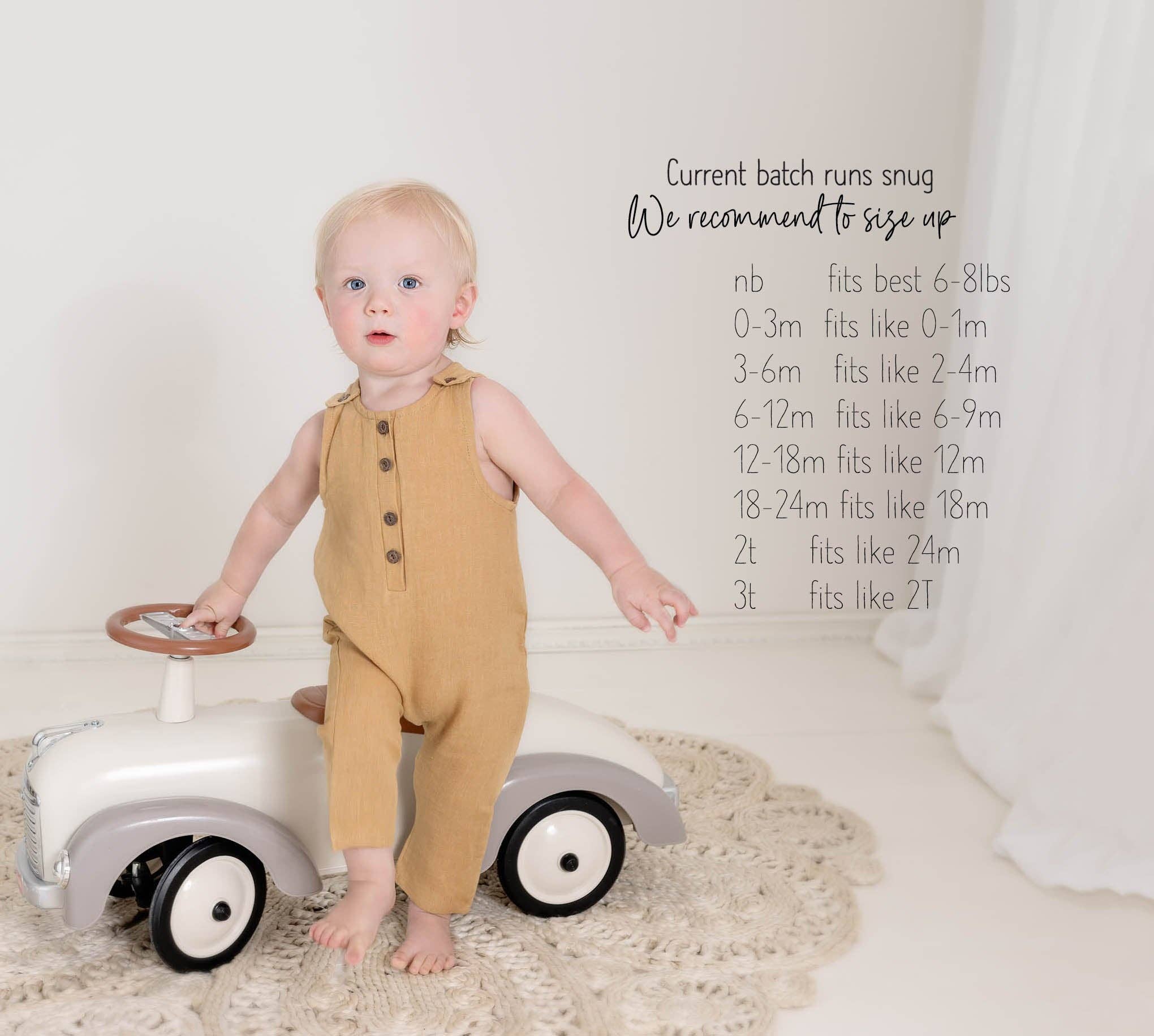 OLIVE & CRADLE - Wholesale Jumpsuit - Baby - Pierre II Linen Jumper4