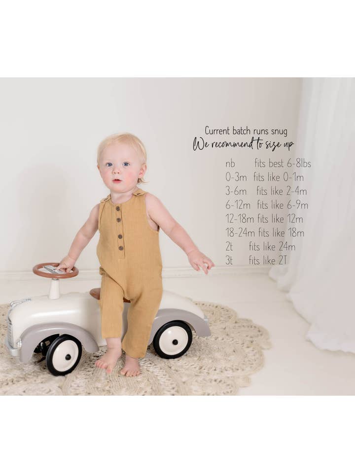 OLIVE & CRADLE - Wholesale Jumpsuit - Baby - Pierre II Linen Jumper4