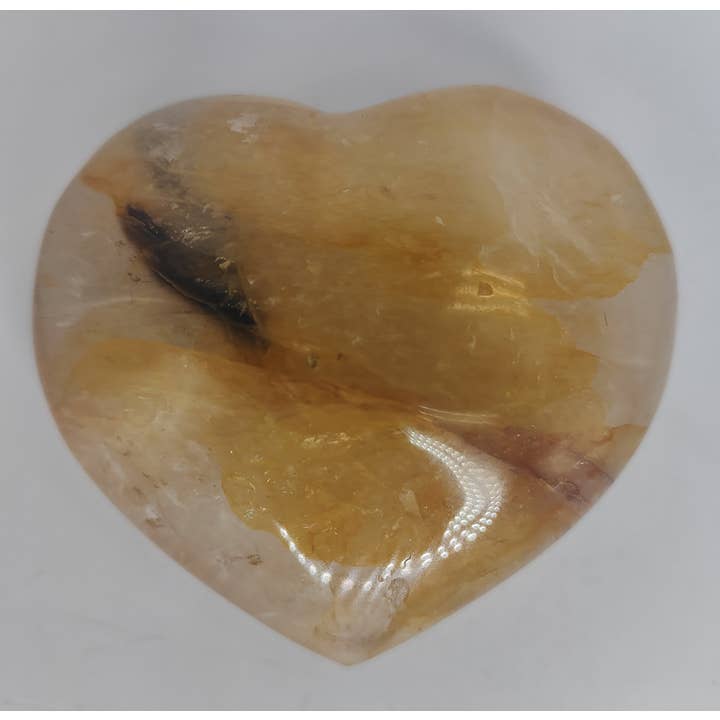 The Headspace - Wholesale Spiritual Stone/Crystal - Yellow Hematoid Quartz Hearts