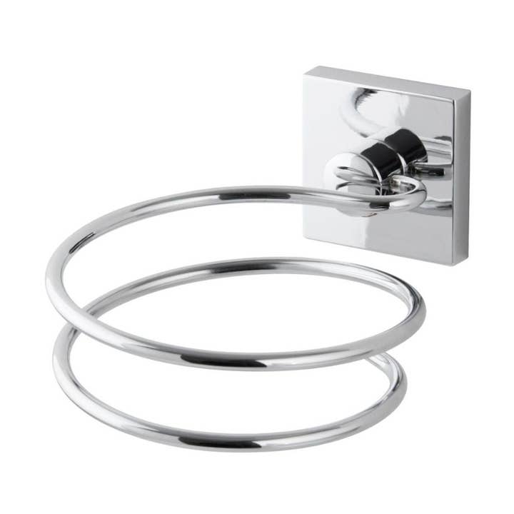 Suporte secador de cabelo em zinco cromado cinza Fachelmann Mare por atacado de Fackelmann