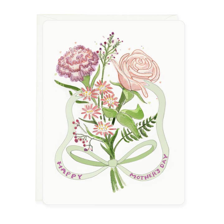 Mother's Day Bouquet Greeting Card for wholesale by H.macdo Paper Co.