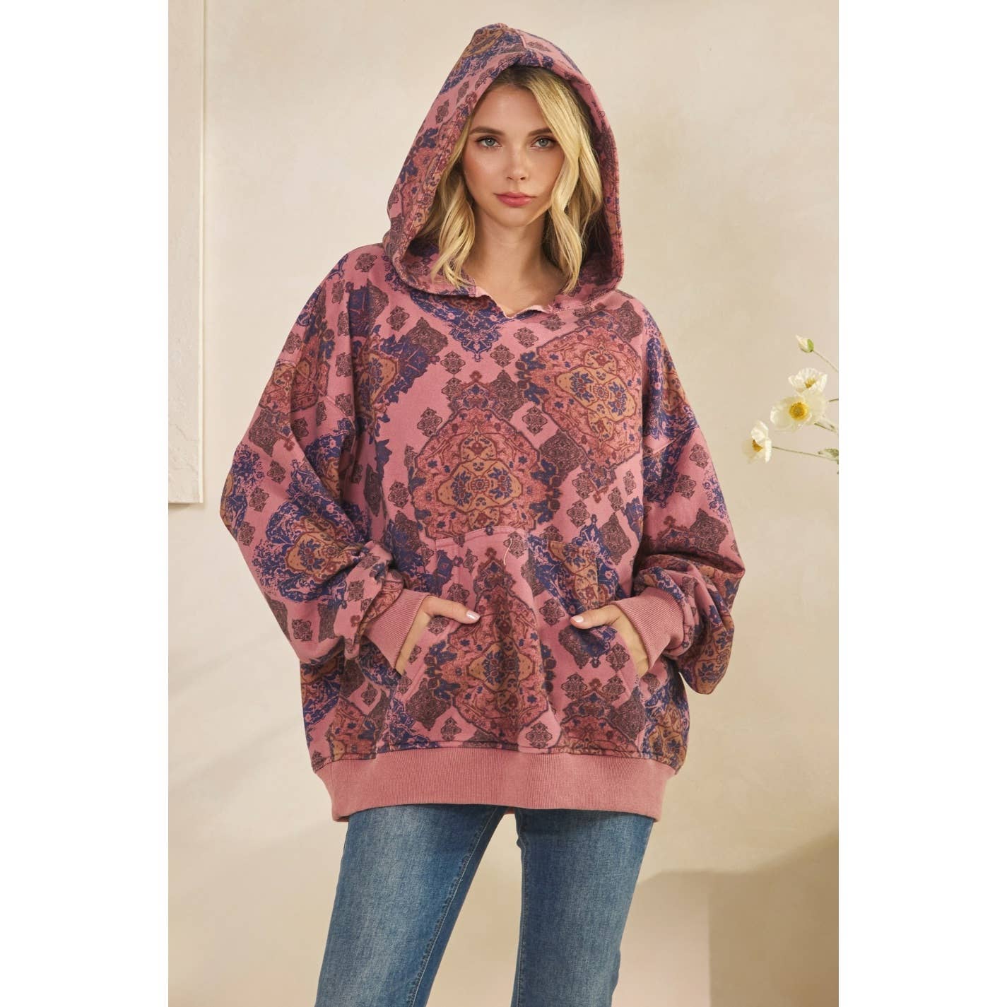 Veveret – wholesale Hoodie - Dam – Tryckt fleecehuvtröja19