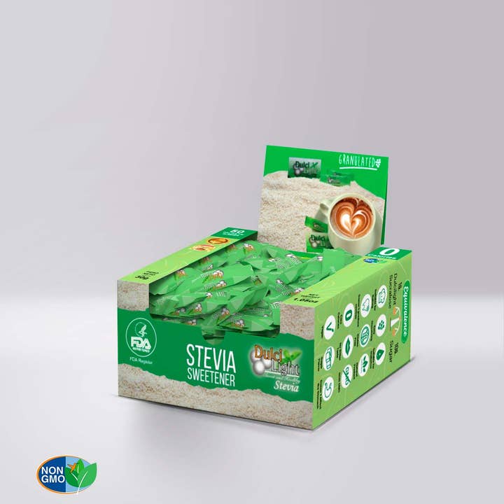 Dulcilight - Wholesale Sugar/Sweetener - Granulated Stevia Sweetener Dulcilight 50 sachets1