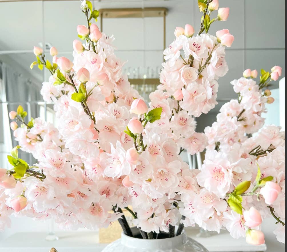 Angel Isabella - Wholesale Artificial Flowers - 32" Quality Artificial Cherry Blossom with 2 Sprays1
