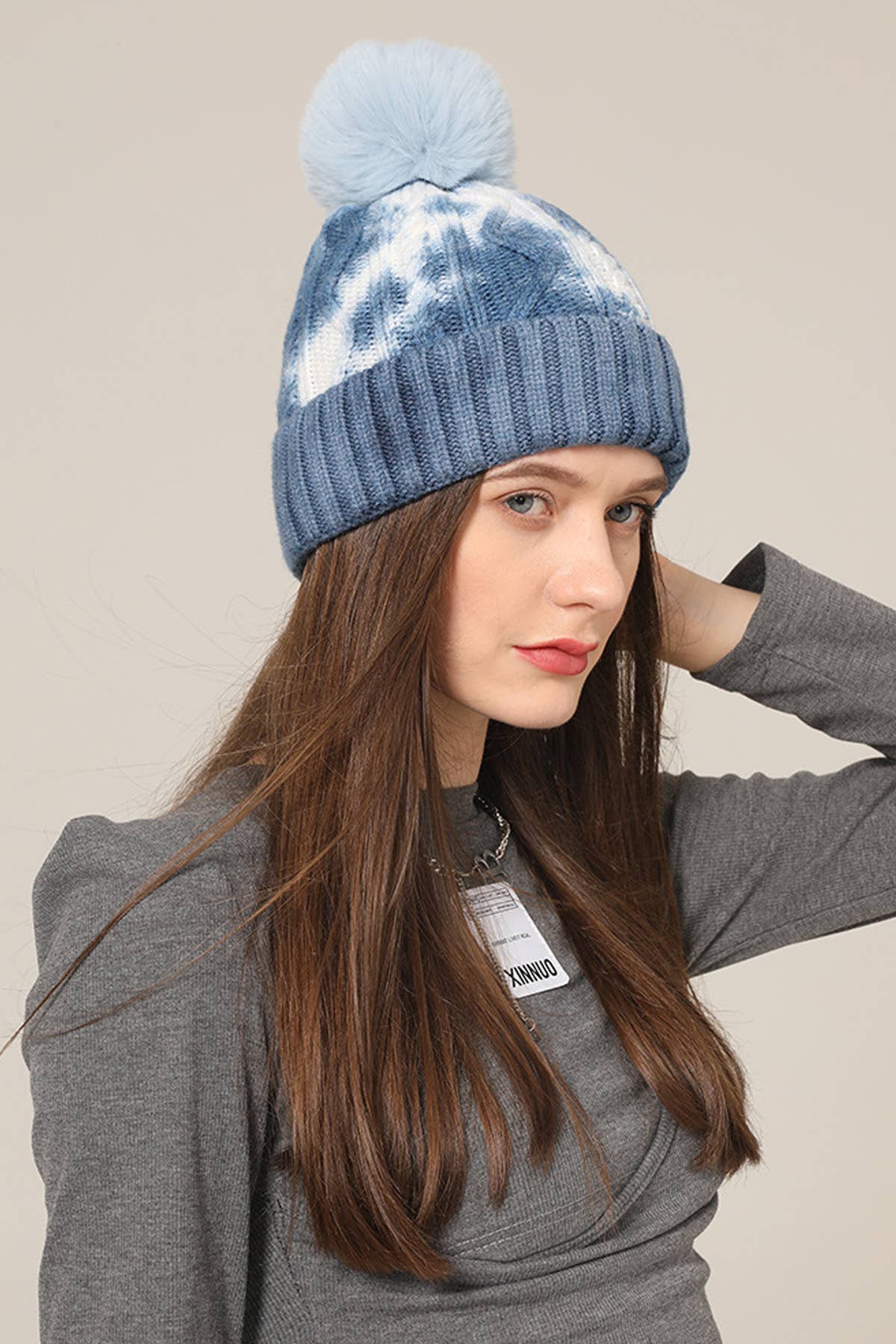 Suzie Q USA - Vente Bonnet – femme - Bonnet New Fashion Tie Dye POM11