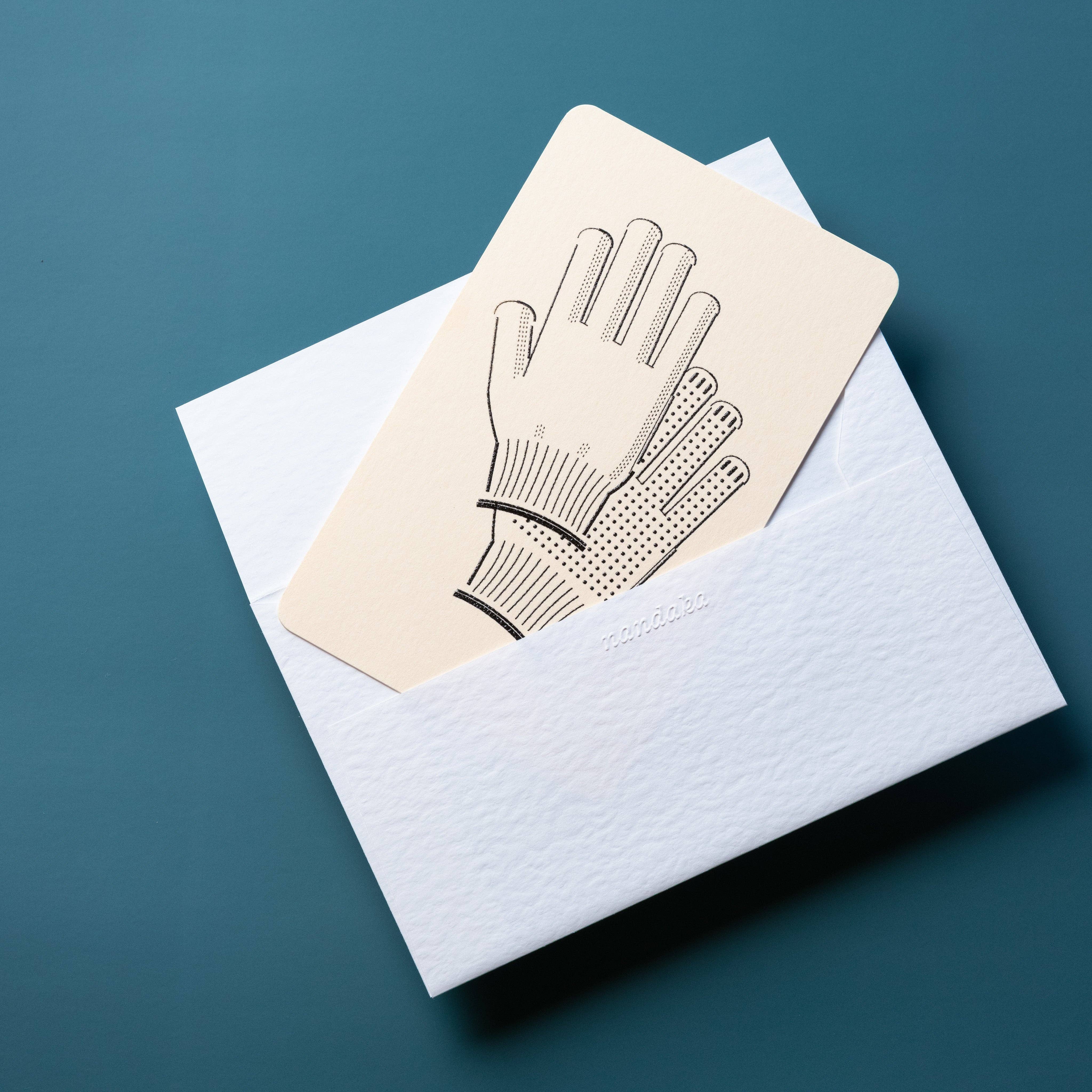 Nandaka – wholesale Everyday greeting card – Handmade Embossed Card | Home Series: Work Gloves4