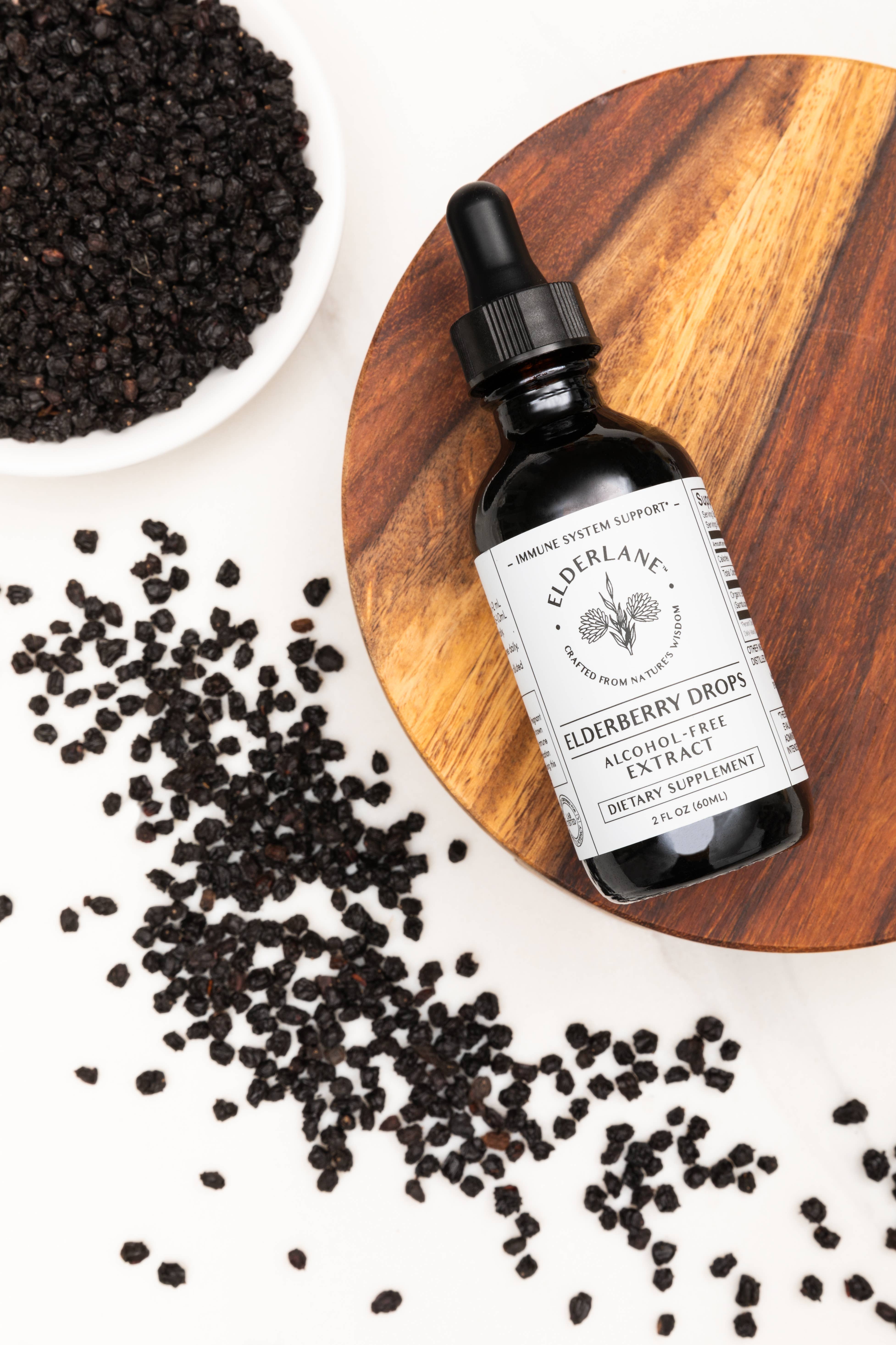 Elderlane® - Wholesale Oral Supplement/Vitamin - Elderberry Drops 2oz - Sugar-Free4