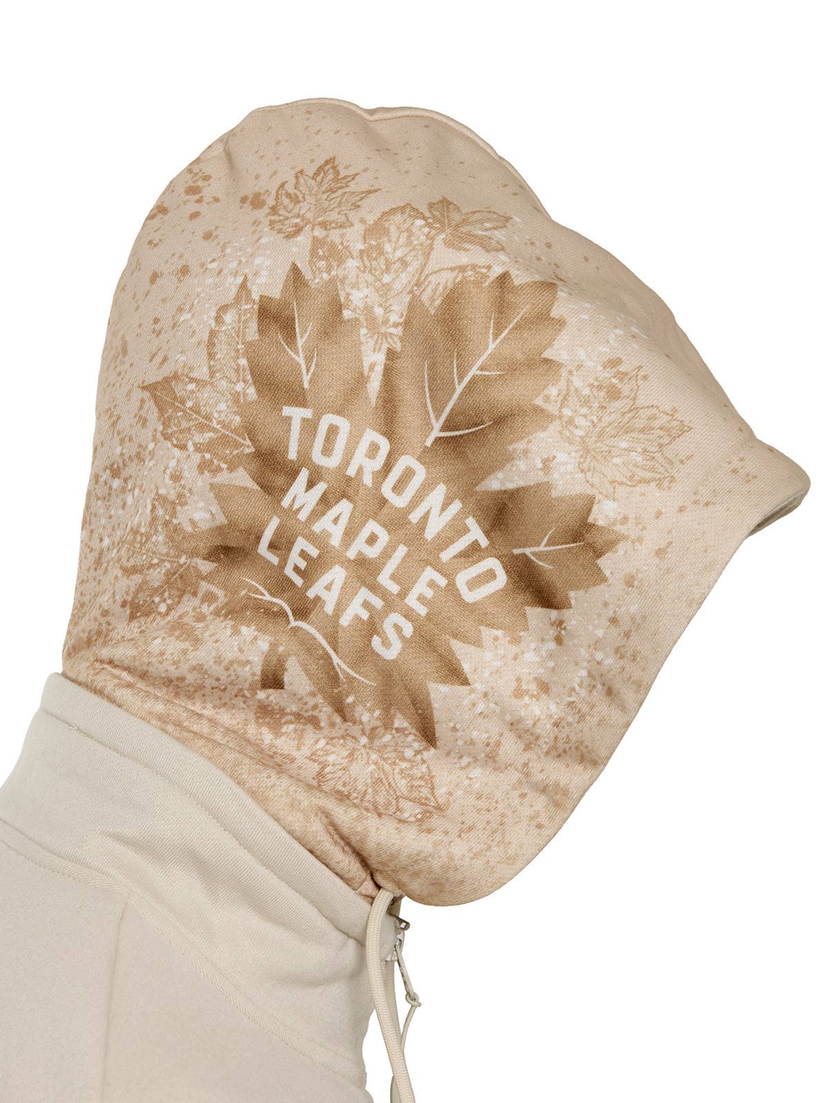 Cream Toronto Maple Leafs Zip-Up Hoodie for wholesale on Faire4