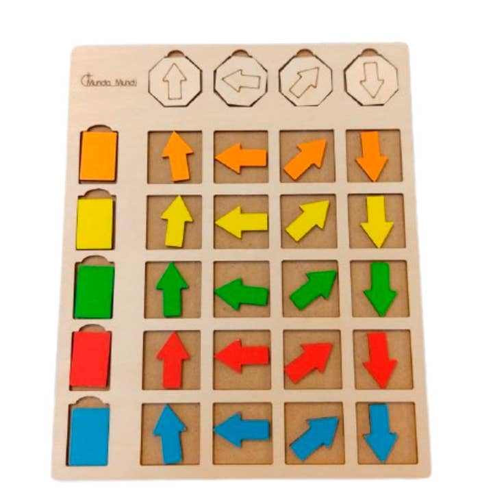 Wooden sorter left-right Arrow sorter for wholesale by Munda Mundi