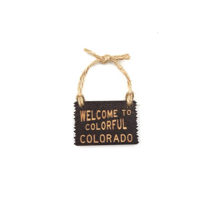 Welcome To Colorful Colorado, 2" Mini Sign for wholesale by So Very Lovely