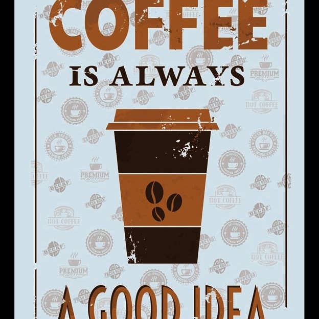 Decorative Mirror - Coffee Is A Good Idea for wholesale by Instant Gifts International