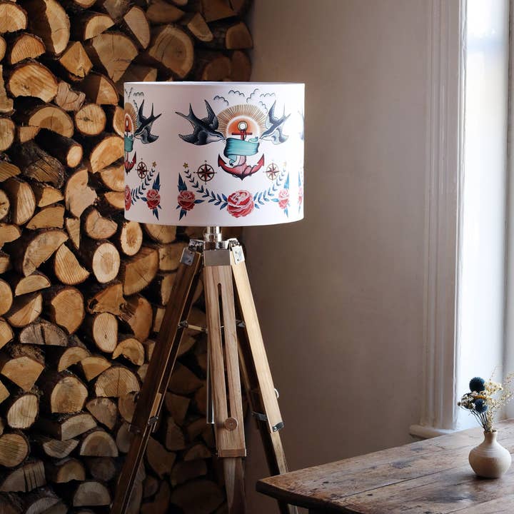 Cream Cornwall - Wholesale Lamp Shade - Swallow's & Anchor Lampshade