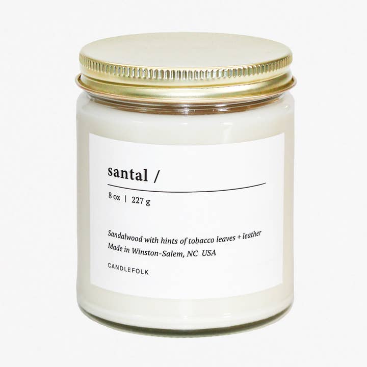 Santal - 8 oz Soy Candle for wholesale by Candlefolk