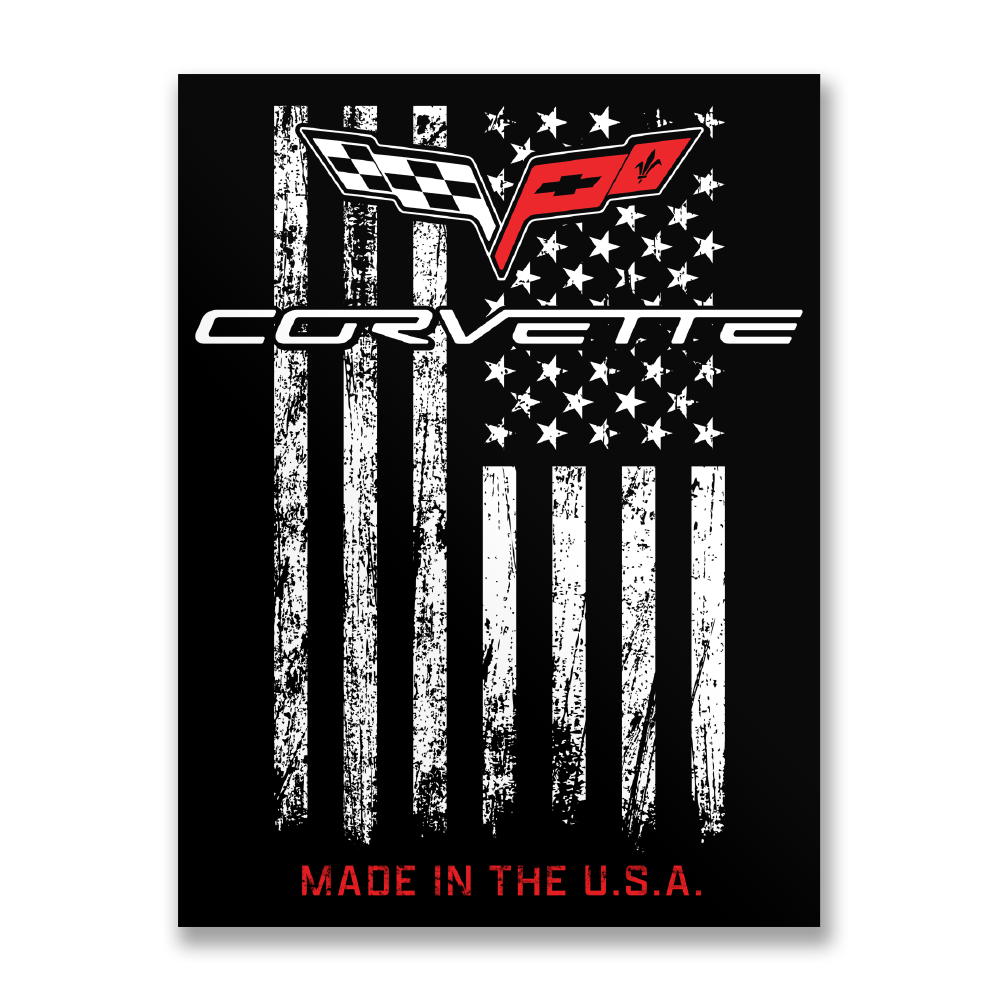 Hybris Production AB - Wholesale Sticker - Corvette - Made In The USA Sticker0