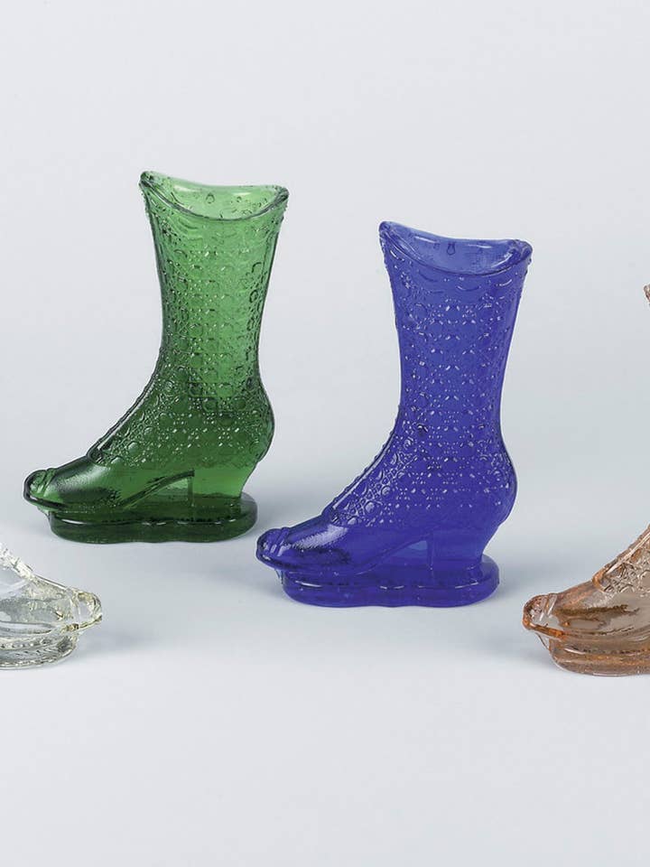 Shoe Set of 4, Depression Glass for wholesale by AA Importing