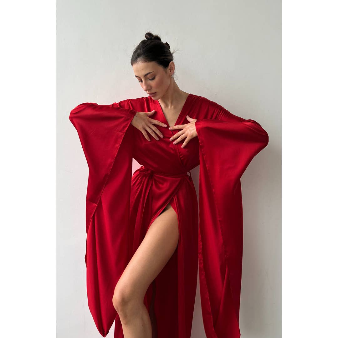 Flames Kimono Robe for wholesale by Angie's Showroom