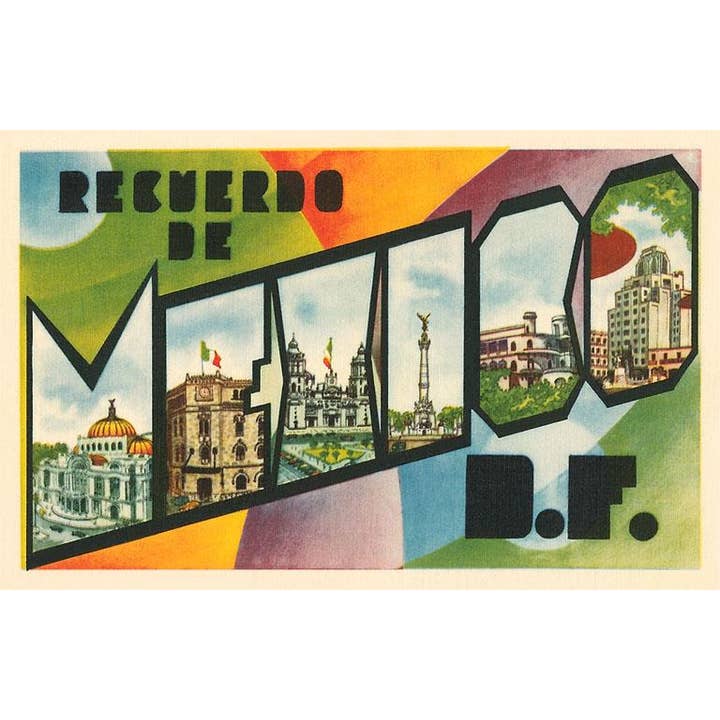 Found Image Press - Wholesale Stationery/Notecard Set - Greeting Card MX-348 Recuerdo de Mexico, DF