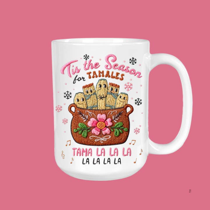 Tamale, Fa La La, Yarn, Crochet, Coffee Mug, Christmas for wholesale by The Sip Society
