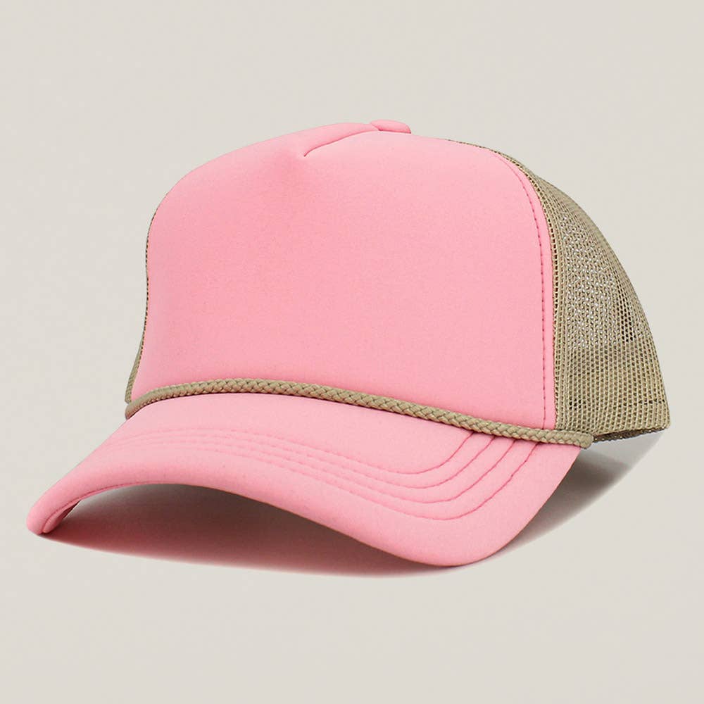 Sensibling Corp. - Wholesale Truckerpet - Dames - Effen tweekleurige truckerpet met mesh achterkant19