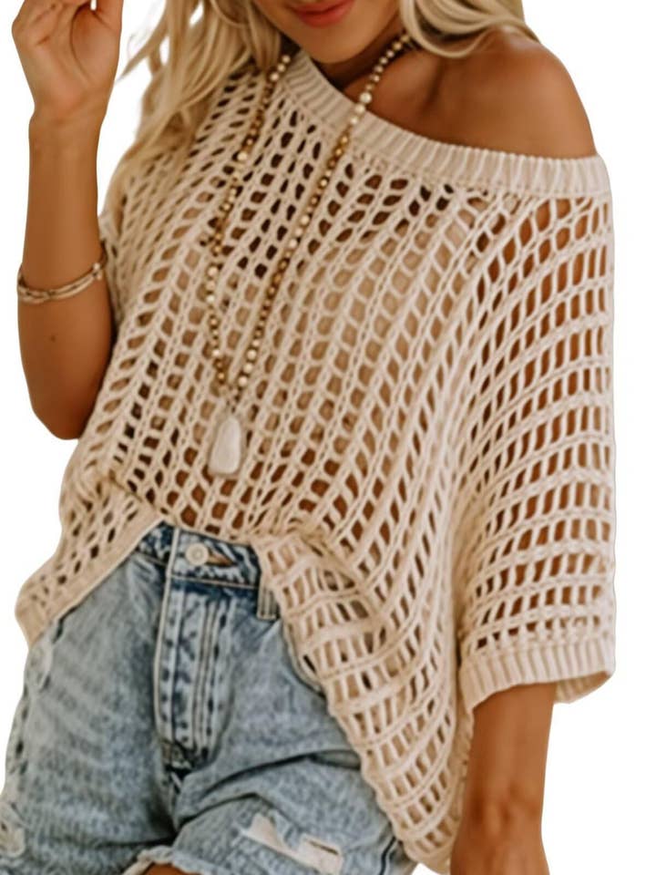 Wholesalesir - Wholesale Swim Cover Up - Women's - Hollow Top Beach Cover Up