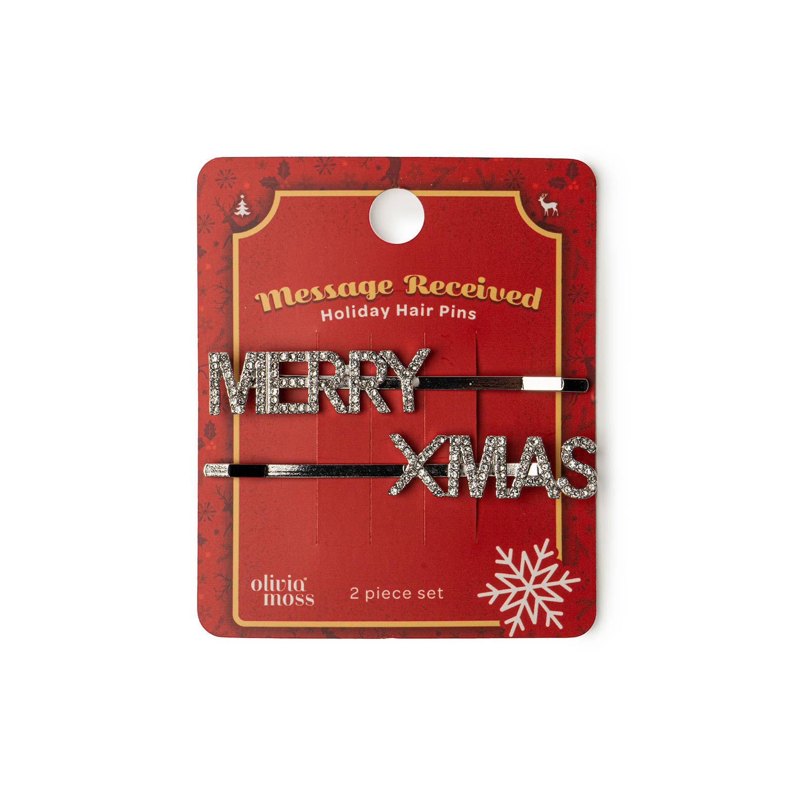 DM Merchandising - Vendita all'ingrosso Fermaglio per capelli - Donna - Clip per capelli natalizie Olivia Moss con strass scintillanti4