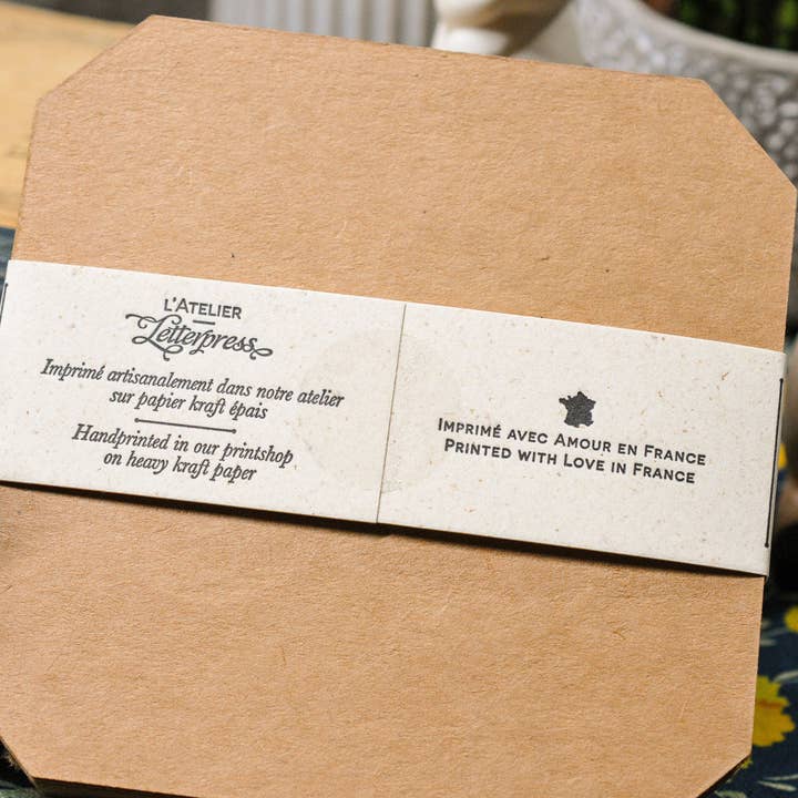L'Atelier Letterpress - Wholesale Stationery/Notecard Set - Typography collection (32 Letterpress cards)11